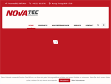 Tablet Screenshot of novatec-cologne.com